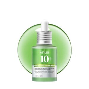 Anua Azelaic Acid 10 Hyaluron Redness Soothing Serum, Facial Serum for Blemish-Prone & Oily-Prone Skin, Lightweight & Hydrating Blemish Care, Hyaluronic Acid, Korean Skincare, 1.01 fl oz. : Beauty & Personal Care