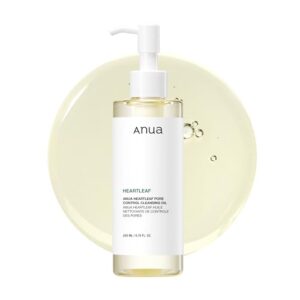 Anua Heartleaf Pore Control Cleansing Oil, Pore Cleanser, Sebum Care, Gentle Melting Oil Cleanser for Face, Safe For All Skin Type, Daily Hydrating Makeup Remover, Korean Skin Care (6.76fl.oz) : Beauty & Personal Care
