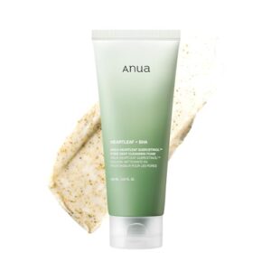Anua Heartleaf Quercetinol Pore Deep Cleansing Foam, Face wash for Pore Refining Cleanser, Hydrating Daily Facial Cleanser For Double Cleansing, Gentle Foaming with BHA, Korean Skincare, 5.07 fl.oz. : Beauty & Personal Care