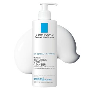 La Roche-Posay Toleriane Hydrating Gentle Face Cleanser, Daily Facial Cleanser with Niacinamide and Ceramides for Sensitive Skin, Moisturizing Face Wash for Normal to Dry Skin, Fragrance Free : Beauty & Personal Care