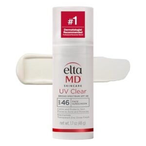 EltaMD UV Clear Face Sunscreen SPF 46, Oil-Free Sunscreen with Zinc Oxide, Dermatologist Recommended : Everything Else