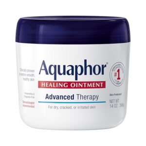 Aquaphor Healing Ointment, Advanced Therapy Skin Protectant, Multi-Purpose Healing Ointment and Body Moisturizer, For Dry, Cracked Skin, Minor Cuts and Burns, 14 Oz Jar : Aquaphor Healing Ointment Baby : Beauty & Personal Care