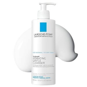La Roche-Posay Toleriane Hydrating Gentle Face Cleanser, Hydrating Facial Cleanser With Niacinamide + Ceramides, Daily Face Wash For Dry Skin To Normal Skin, Sensitive Skin Tested, Fragrance Free